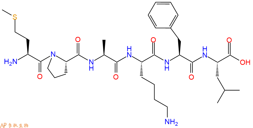 专肽生物产品H2N-Met-Pro-Ala-Lys-Phe-Leu-OH