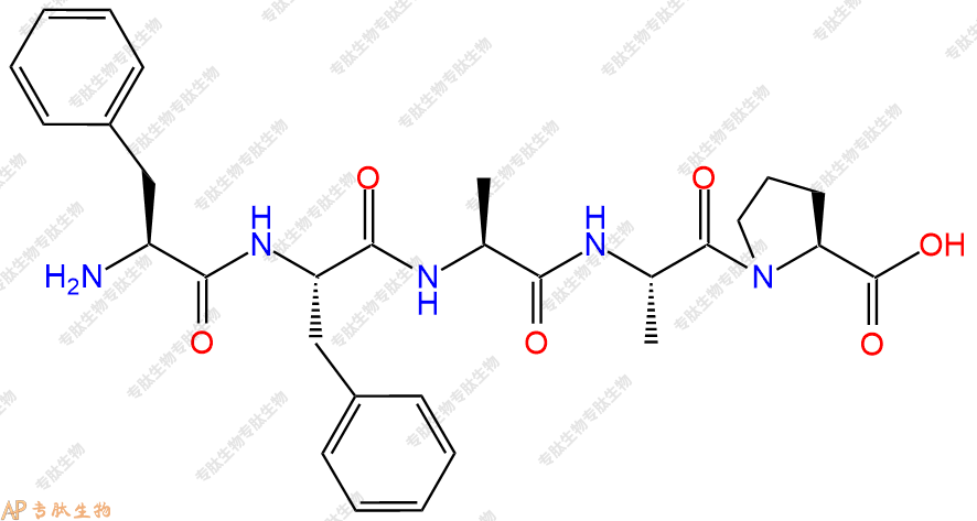 专肽生物产品H2N-Phe-Phe-Ala-Ala-Pro-OH
