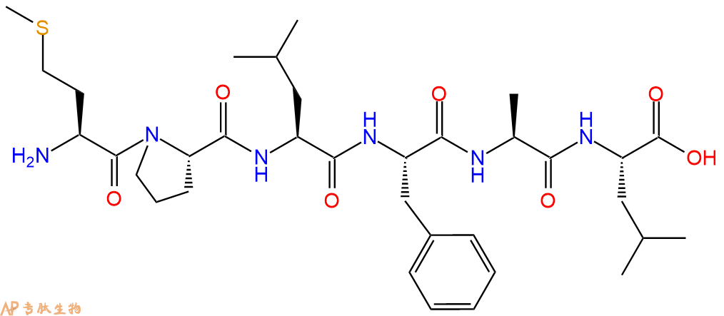 专肽生物产品H2N-Met-Pro-Leu-Phe-Ala-Leu-OH