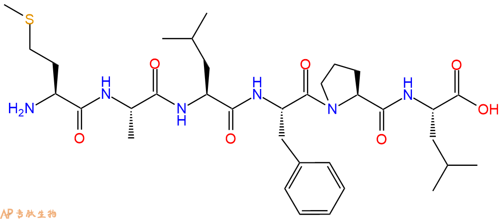专肽生物产品H2N-Met-Ala-Leu-Phe-Pro-Leu-OH