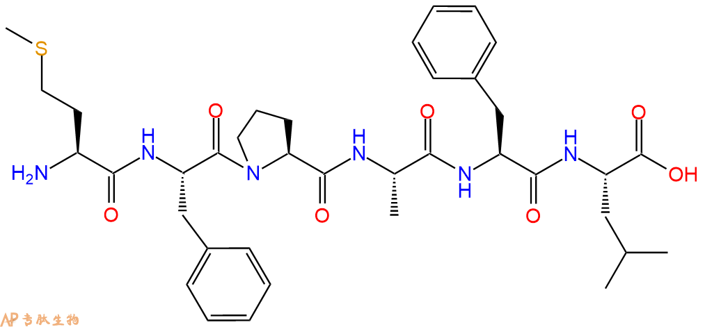 专肽生物产品H2N-Met-Phe-Pro-Ala-Phe-Leu-OH