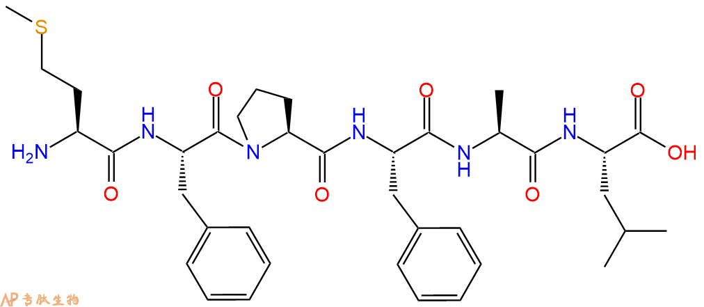 专肽生物产品H2N-Met-Phe-Pro-Phe-Ala-Leu-OH