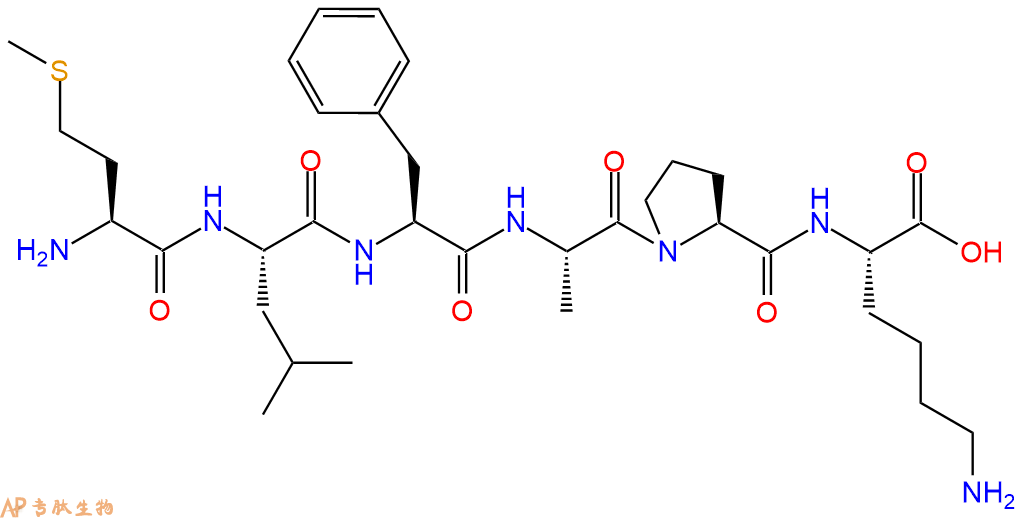 专肽生物产品H2N-Met-Leu-Phe-Ala-Pro-Lys-OH