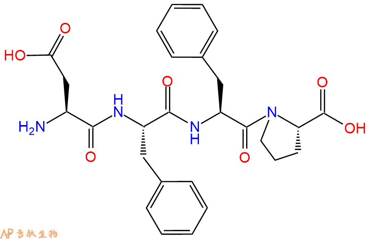 专肽生物产品H2N-Asp-Phe-Phe-Pro-OH