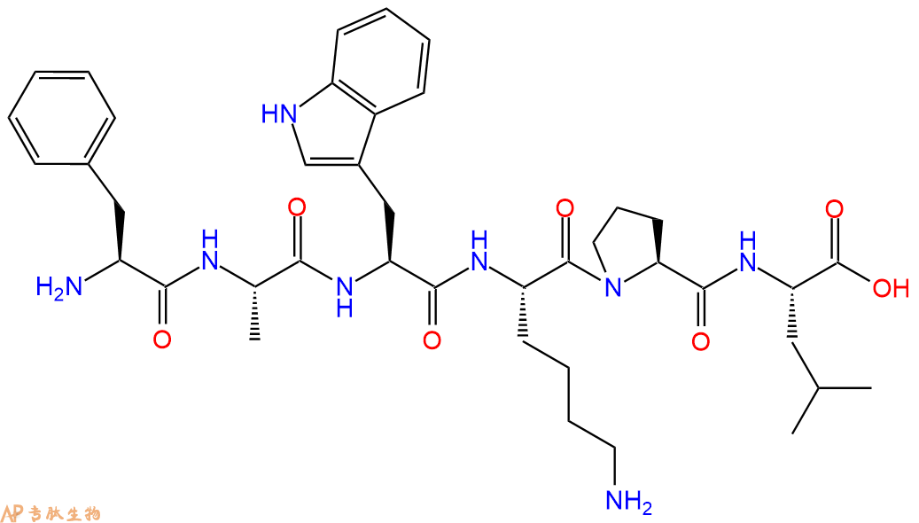 专肽生物产品H2N-Phe-Ala-Trp-Lys-Pro-Leu-OH
