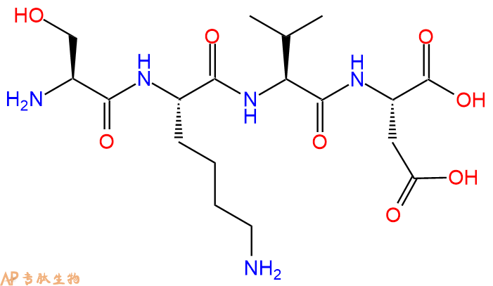 专肽生物产品H2N-Ser-Lys-Val-Asp-OH