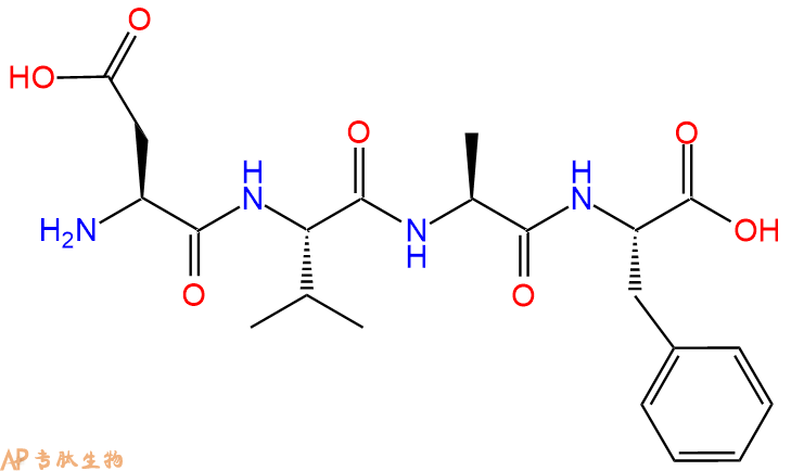 专肽生物产品H2N-Asp-Val-Ala-Phe-OH