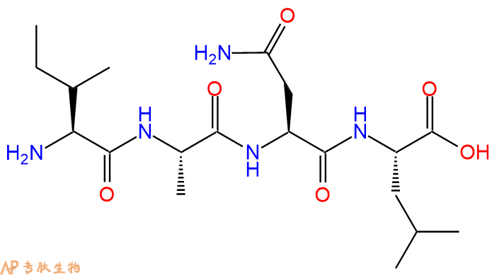 专肽生物产品H2N-Ile-Ala-Asn-Leu-OH