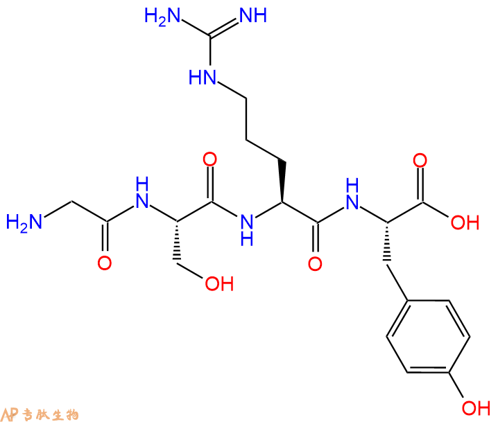 专肽生物产品H2N-Gly-Ser-Arg-Tyr-OH