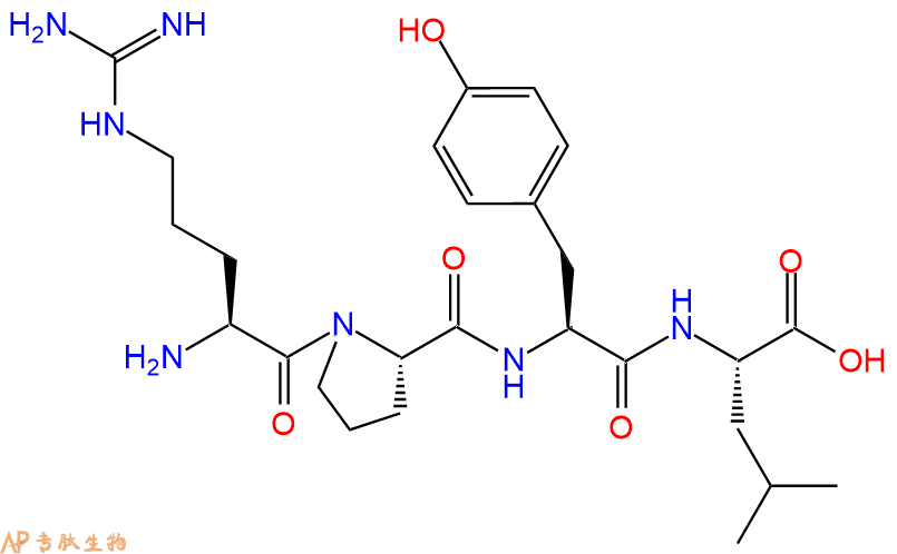 专肽生物产品H2N-Arg-Pro-Tyr-Leu-OH
