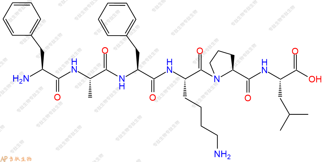 专肽生物产品H2N-Phe-Ala-Phe-Lys-Pro-Leu-OH