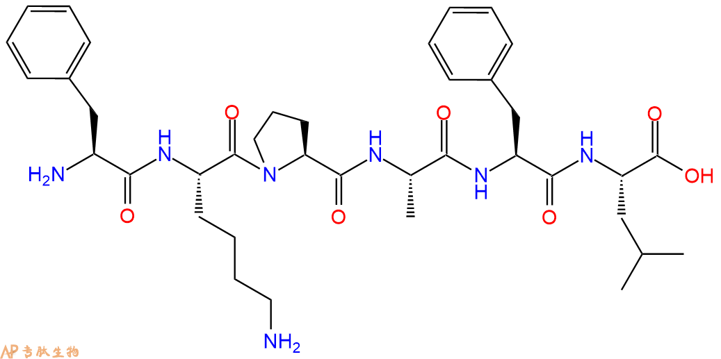 专肽生物产品H2N-Phe-Lys-Pro-Ala-Phe-Leu-OH