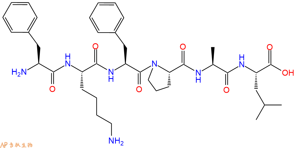 专肽生物产品H2N-Phe-Lys-Phe-Pro-Ala-Leu-OH