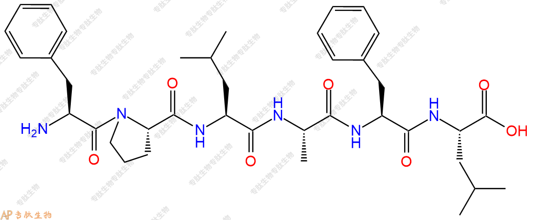 专肽生物产品H2N-Phe-Pro-Leu-Ala-Phe-Leu-OH