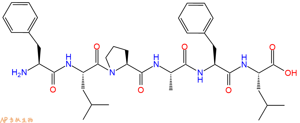 专肽生物产品H2N-Phe-Leu-Pro-Ala-Phe-Leu-OH