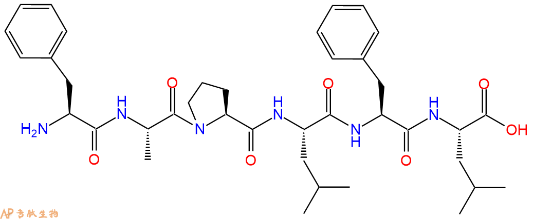 专肽生物产品H2N-Phe-Ala-Pro-Leu-Phe-Leu-OH