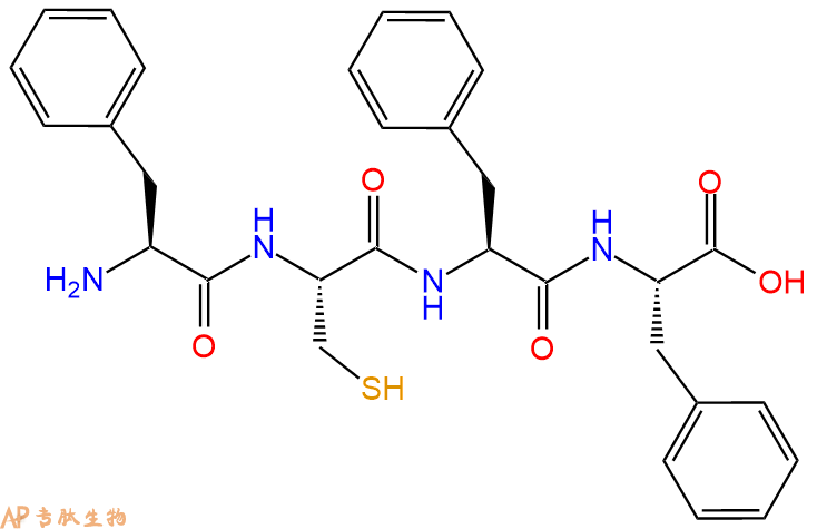 专肽生物产品H2N-Phe-Cys-Phe-Phe-OH