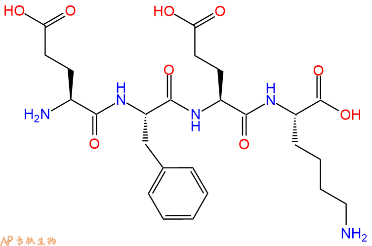 专肽生物产品H2N-Glu-Phe-Glu-Lys-OH
