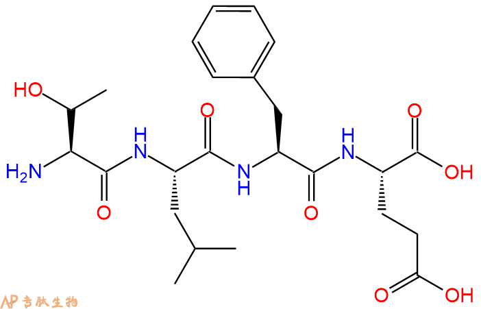 专肽生物产品H2N-Thr-Leu-Phe-Glu-OH