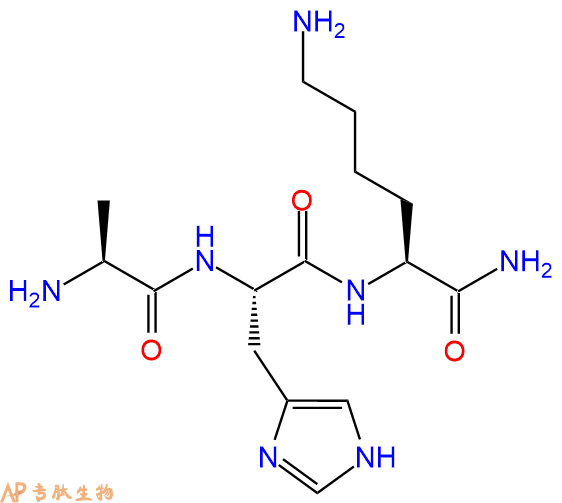 专肽生物产品H2N-Ala-His-Lys-NH2