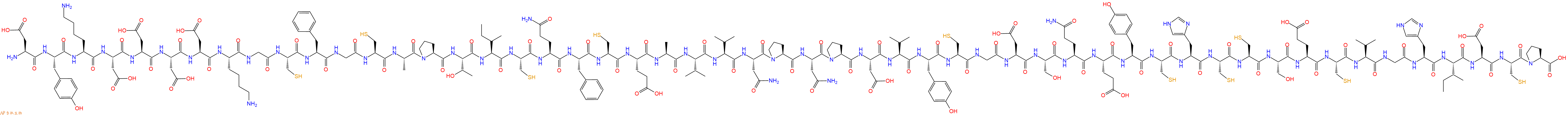 专肽生物产品H2N-Asp-Tyr-Lys-Asp-Asp-Asp-Asp-Lys-Gly-Cys-Phe-Gly-Cys-Ala-Pro-Thr-Ile-Cys-Gln-Phe-Cys-Glu-Ala-Val-Val-Asn-Pro-Asn-Pro-Asp-Val-Tyr-Cys-Gly-Asp-Ser-Gln-Glu-Tyr-Cys-His-Cys-Cys-Ser-Glu-Cys-Val-Gly-His-Ile-Asp-Cys-Pro-OH
