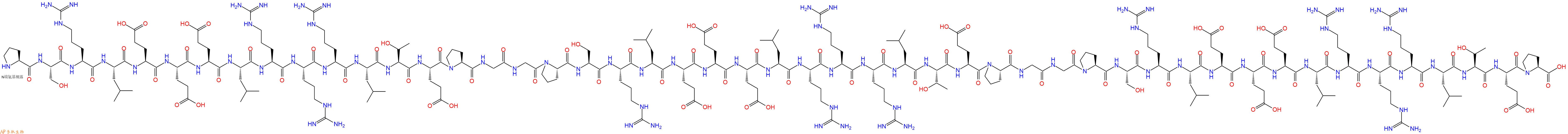 专肽生物产品H2N-Pro-Ser-Arg-Leu-Glu-Glu-Glu-Leu-Arg-Arg-Arg-Leu-Thr-Glu-Pro-Gly-Gly-Pro-Ser-Arg-Leu-Glu-Glu-Glu-Leu-Arg-Arg-Arg-Leu-Thr-Glu-Pro-Gly-Gly-Pro-Ser-Arg-Leu-Glu-Glu-Glu-Leu-Arg-Arg-Arg-Leu-Thr-Glu-Pro-OH