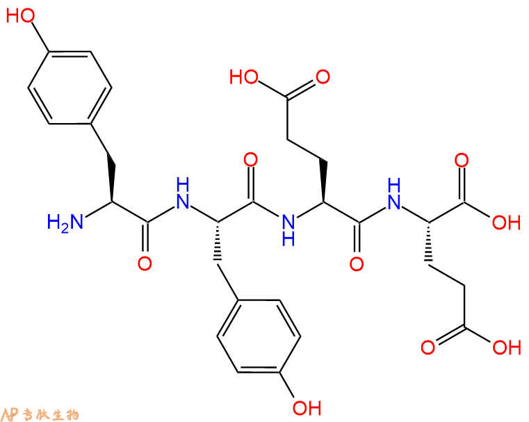专肽生物产品H2N-Tyr-Tyr-Glu-Glu-OH