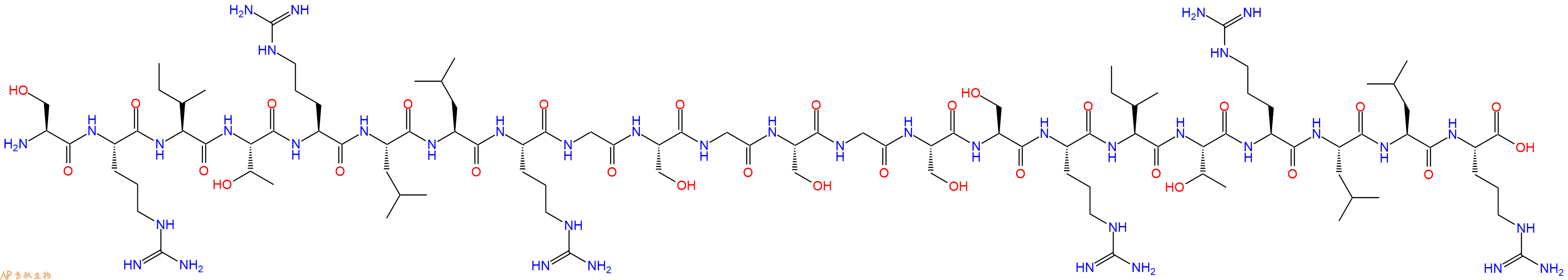 专肽生物产品H2N-Ser-Arg-Ile-Thr-Arg-Leu-Leu-Arg-Gly-Ser-Gly-Ser-Gly-Ser-Ser-Arg-Ile-Thr-Arg-Leu-Leu-Arg-OH