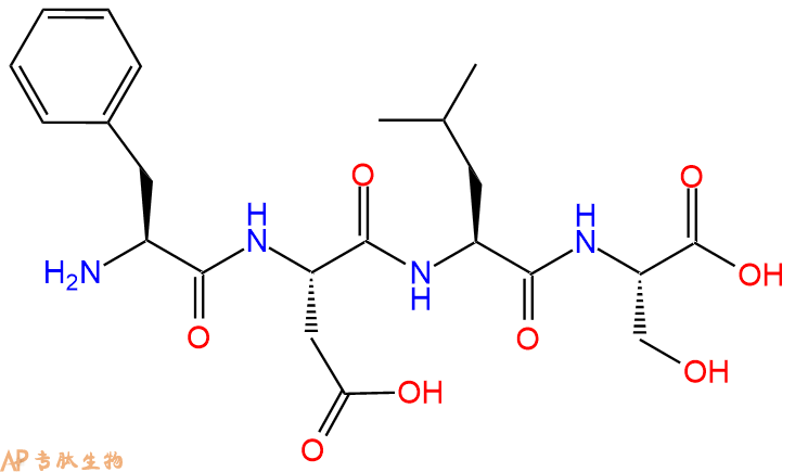专肽生物产品H2N-Phe-Asp-Leu-Ser-OH