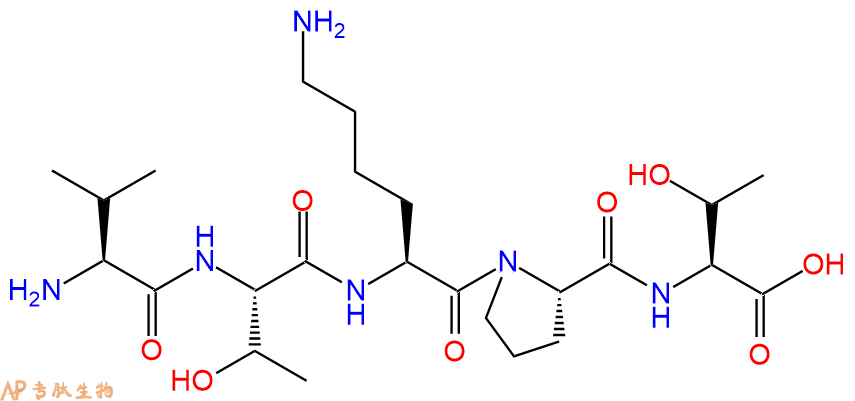 专肽生物产品H2N-Val-Thr-Lys-Pro-Thr-OH