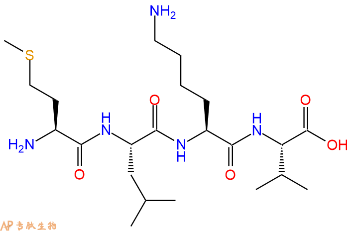 专肽生物产品H2N-Met-Leu-Lys-Val-OH