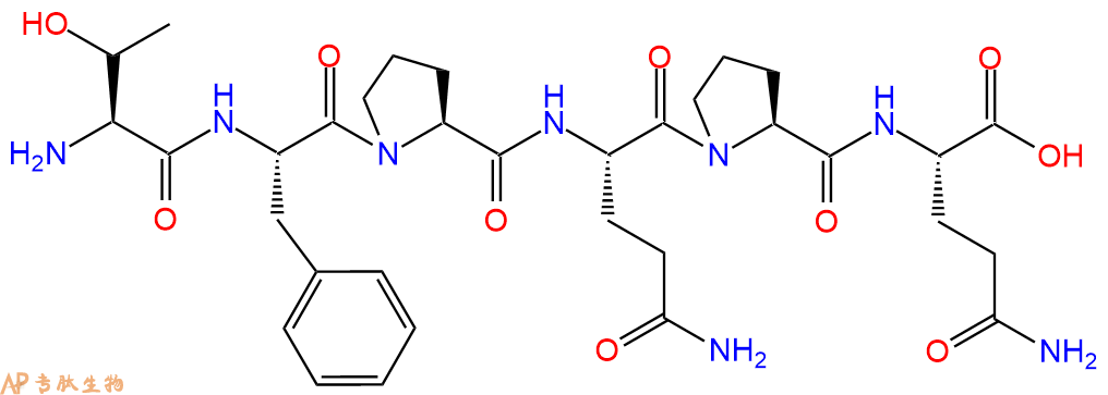 专肽生物产品H2N-Thr-Phe-Pro-Gln-Pro-Gln-OH
