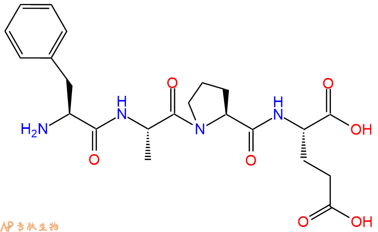 专肽生物产品H2N-Phe-Ala-Pro-Glu-OH