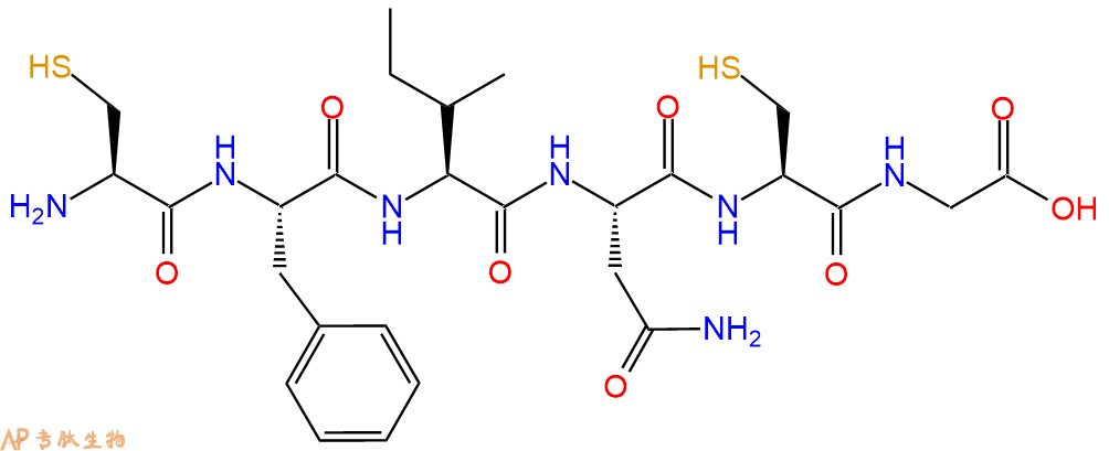 专肽生物产品H2N-Cys-Phe-Ile-Asn-Cys-Gly-OH