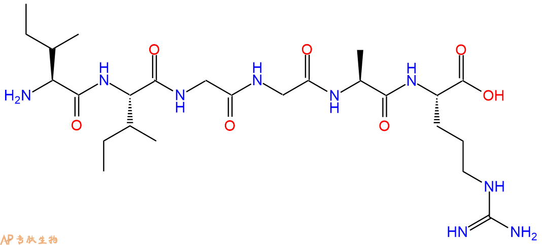 专肽生物产品H2N-Ile-Ile-Gly-Gly-Ala-Arg-OH