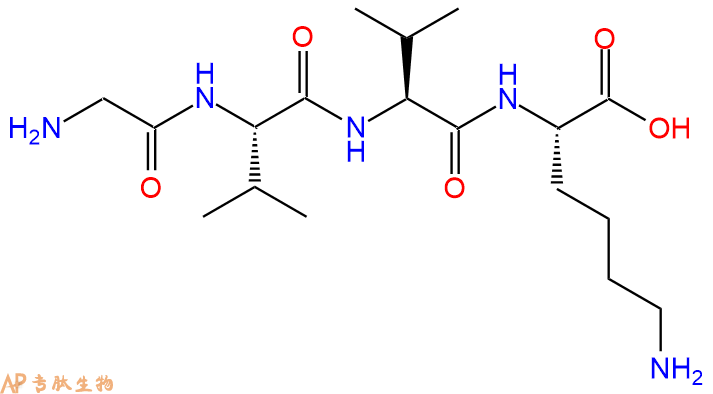 专肽生物产品H2N-Gly-Val-Val-Lys-OH