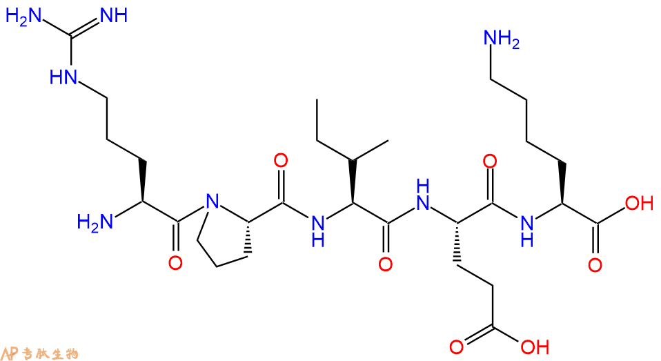 专肽生物产品H2N-Arg-Pro-Ile-Glu-Lys-OH