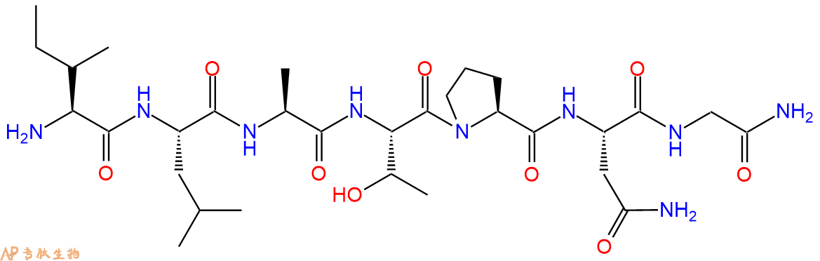 专肽生物产品H2N-Ile-Leu-Ala-Thr-Pro-Asn-Gly-NH2