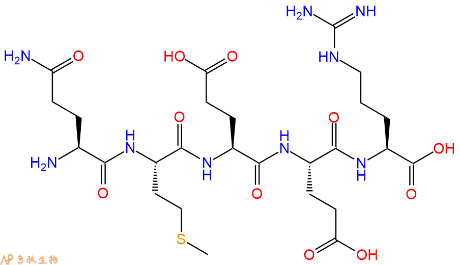 专肽生物产品H2N-Gln-Met-Glu-Glu-Arg-OH