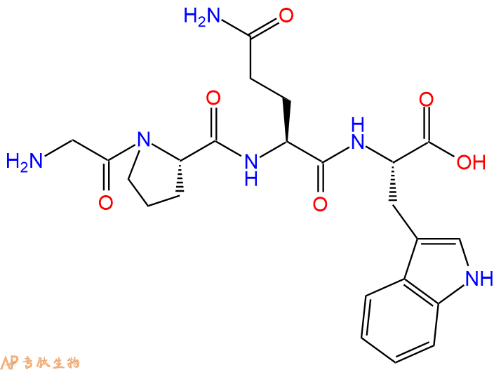 专肽生物产品H2N-Gly-Pro-Gln-Trp-OH