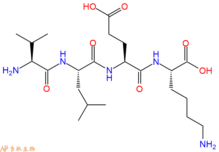 专肽生物产品H2N-Val-Leu-Glu-Lys-OH