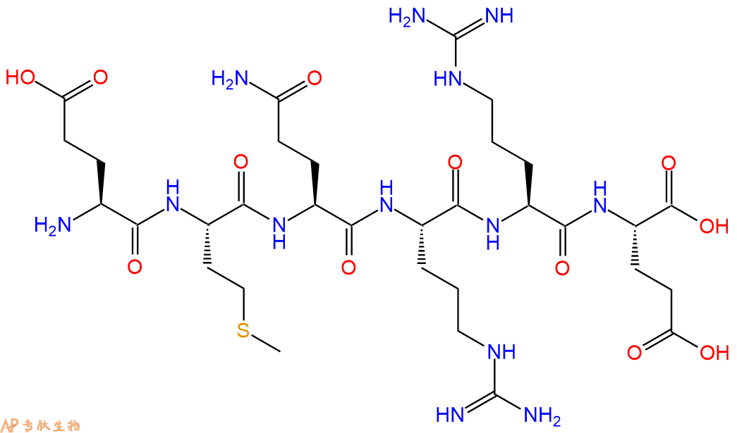 专肽生物产品H2N-Glu-Met-Gln-Arg-Arg-Glu-OH