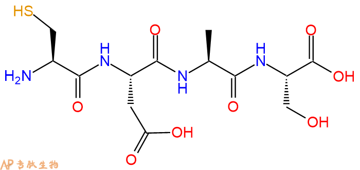 专肽生物产品H2N-Cys-Asp-Ala-Ser-OH