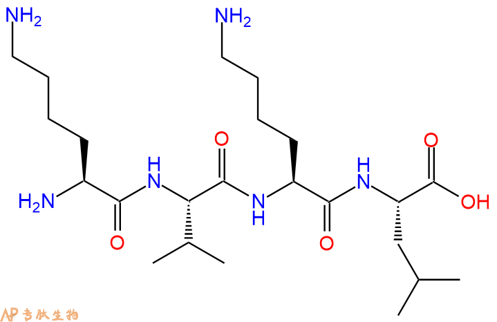 专肽生物产品H2N-Lys-Val-Lys-Leu-OH