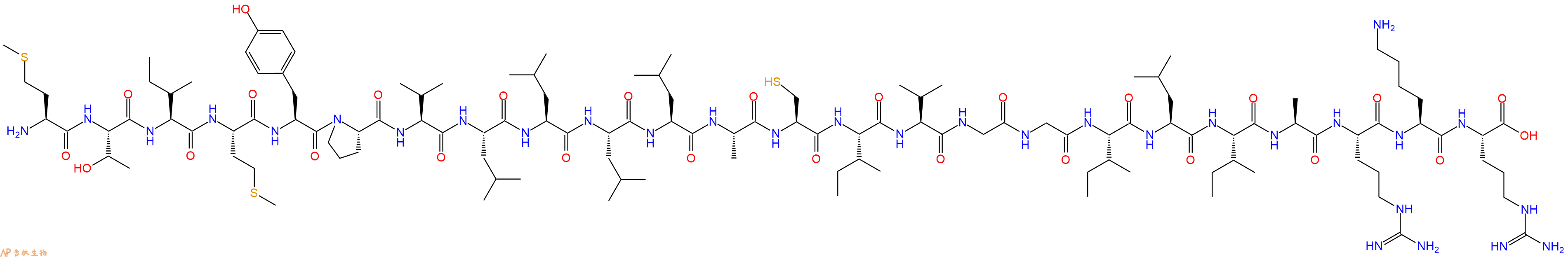 专肽生物产品H2N-Met-Thr-Ile-Met-Tyr-Pro-Val-Leu-Leu-Leu-Leu-Ala-Cys-Ile-Val-Gly-Gly-Ile-Leu-Ile-Ala-Arg-Lys-Arg-OH