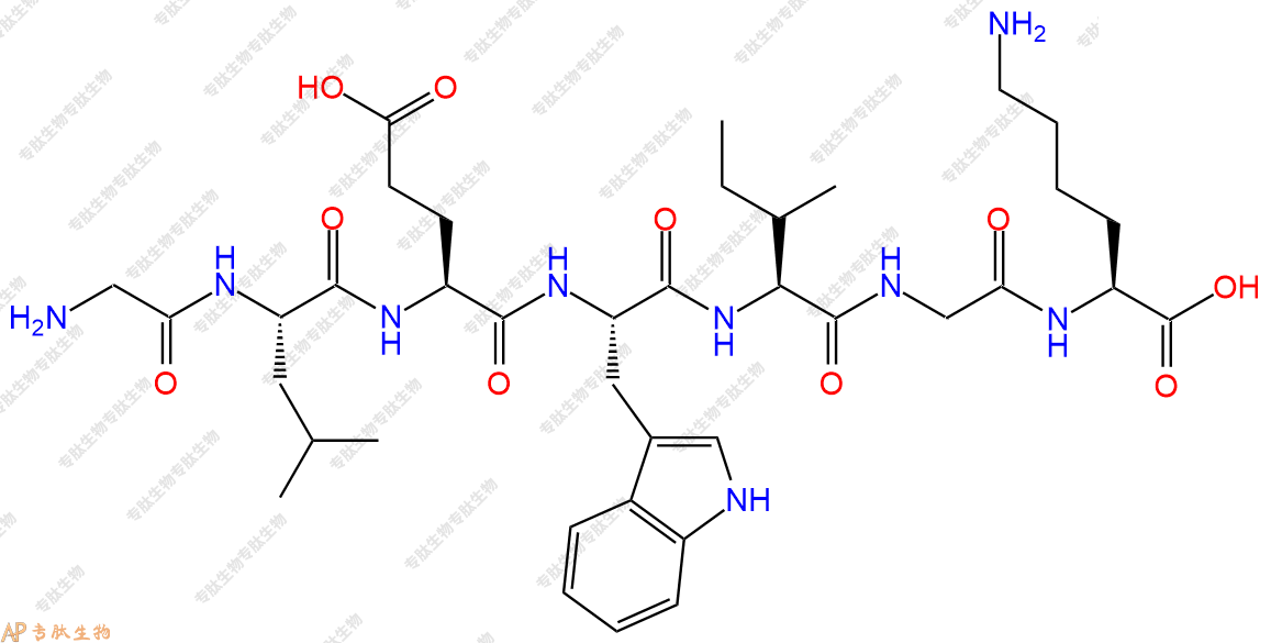专肽生物产品H2N-Gly-Leu-Glu-Trp-Ile-Gly-Lys-OH