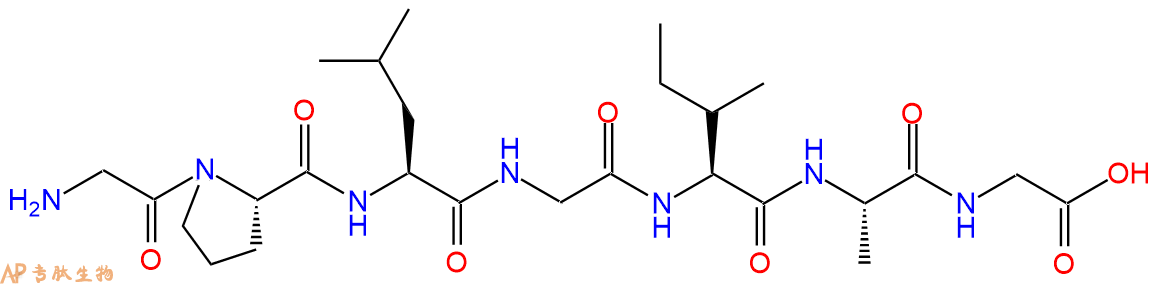 专肽生物产品H2N-Gly-Pro-Leu-Gly-Ile-Ala-Gly-OH