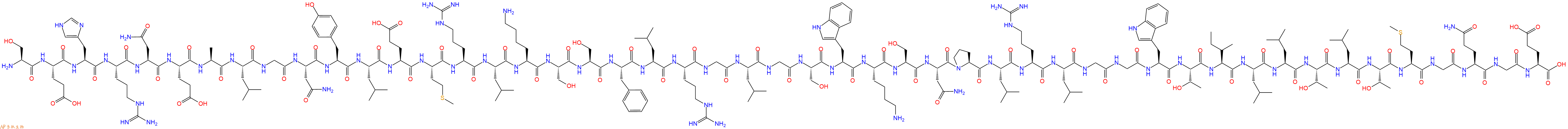 专肽生物产品H2N-Ser-Glu-His-Arg-Asn-Glu-Ala-Leu-Gly-Asn-Tyr-Leu-Glu-Met-Arg-Leu-Lys-Ser-Ser-Phe-Leu-Arg-Gly-Leu-Gly-Ser-Trp-Lys-Ser-Asn-Pro-Leu-Arg-Leu-Gly-Gly-Trp-Thr-Ile-Leu-Leu-Thr-Leu-Thr-Met-Gly-Gln-Gly-Glu-OH