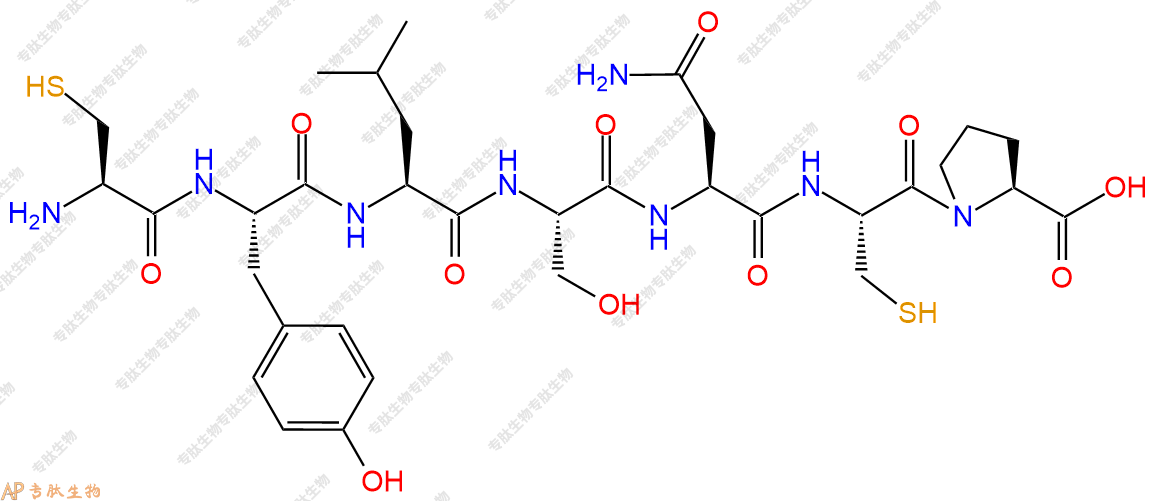 专肽生物产品H2N-Cys-Tyr-Leu-Ser-Asn-Cys-Pro-OH