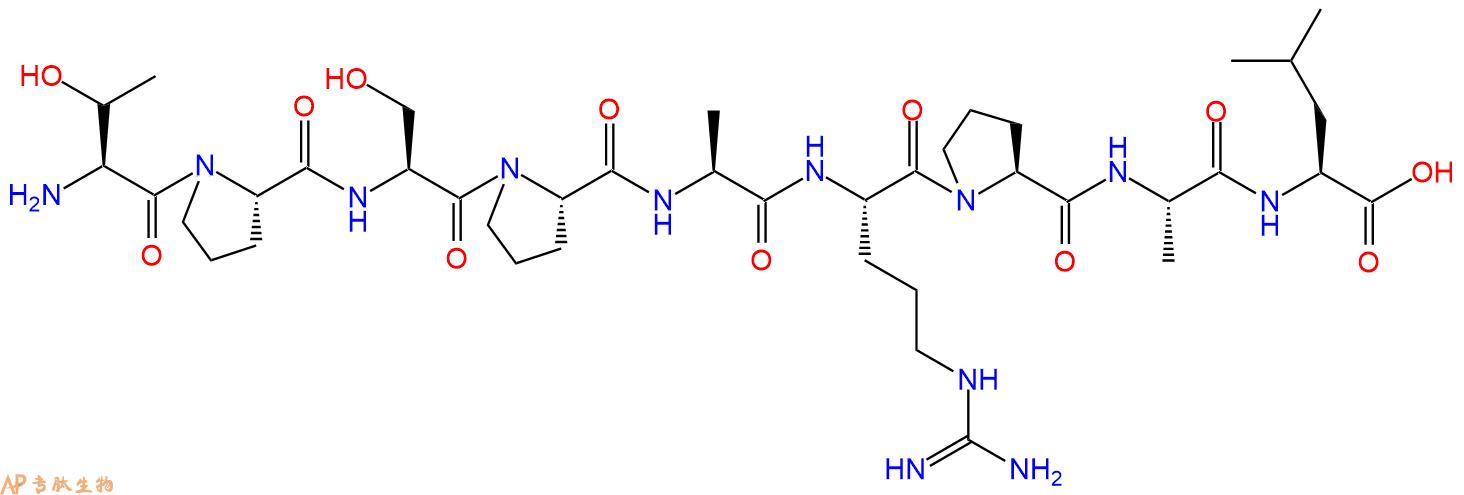 专肽生物产品H2N-Thr-Pro-Ser-Pro-Ala-Arg-Pro-Ala-Leu-OH